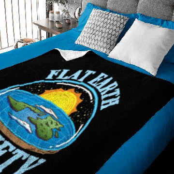 Discover Flat Earth Society Flat Earther Baby Blankets