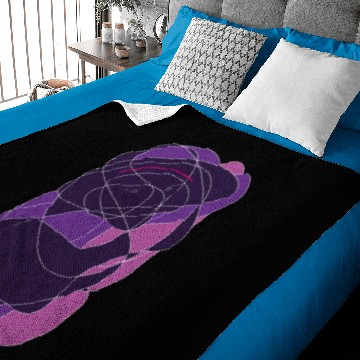 Discover Miss Violet Lines Baby Blankets