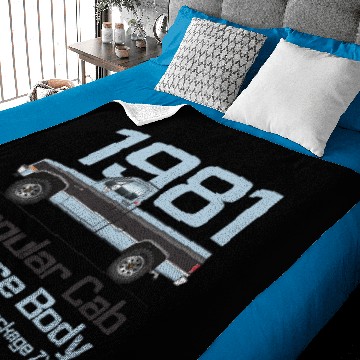 Discover 1981 Light Blue and Black Baby Blankets