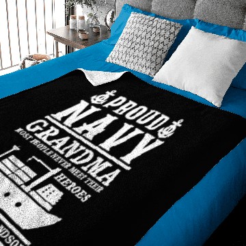 Discover Proud Navy Grandma Baby Blankets