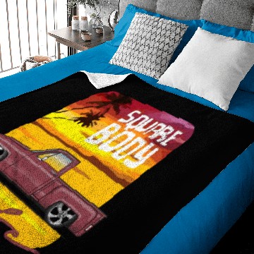 Discover Square Body Life Carmine Baby Blankets