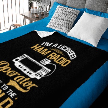 Discover Amateur Radio Licensed Ham Radio Operator Baby Blankets