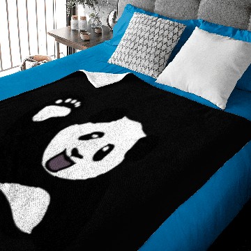 Discover Happy Panda Waving Baby Blankets