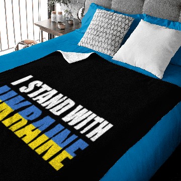 Discover I Stand With Ukraine cropped Baby Blankets