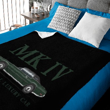 Discover MKIV Dark Green Baby Blankets