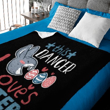 Discover Dancer Loves Easter Bunny Egg Easter Sunday Baby Blankets