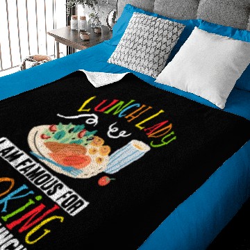 Discover School Cafeteria Worker Lunch Lady Baby Blankets