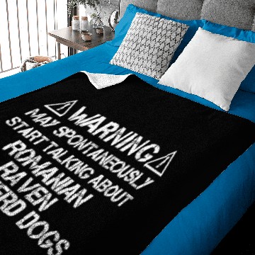 Discover Romanian Raven Shepherd Dog Warning Baby Blankets