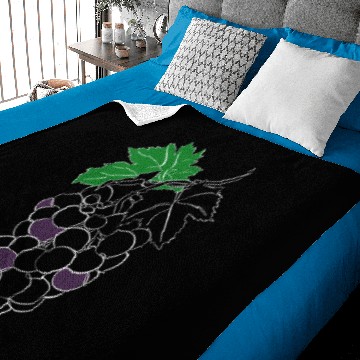 Discover Grape Line Art For Dark Baby Blankets