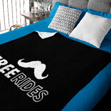 Discover MUSTACHE RIDES Baby Blankets