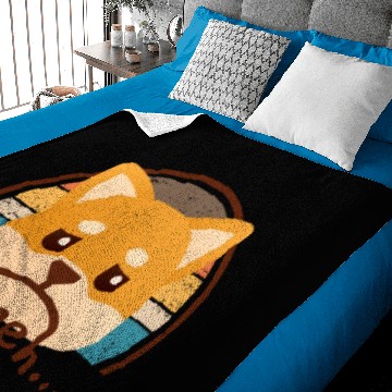 Discover Sad Cat Meh Retro Sunset Baby Blankets
