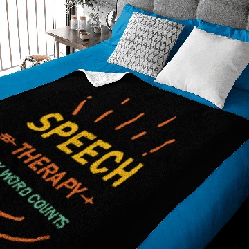 Discover SLP Speech Language Pathologist Pathology Therapy Baby Blankets
