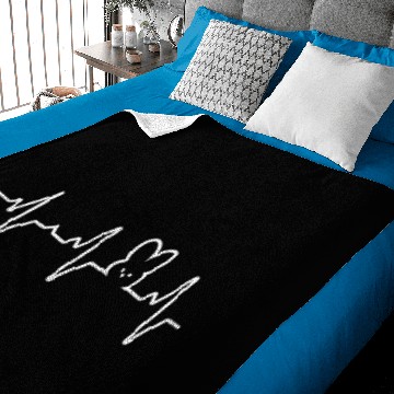 Discover Happy Easter Bunny Heartbeat Pulse (White) Baby Blankets