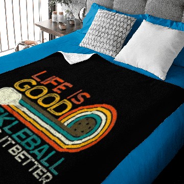 Discover Pickleball Makes it Better Pickleball Raglan Baby Blankets