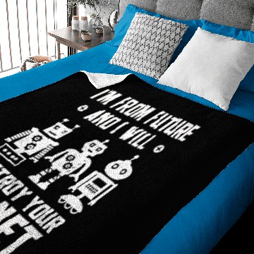 Discover Robotic Technology Baby Blankets