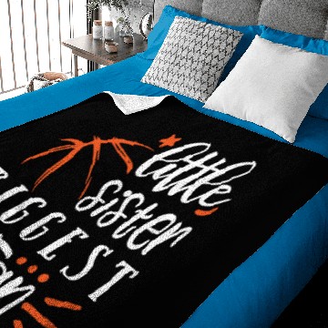 Discover Little Sister Biggest Fan Baby Blankets