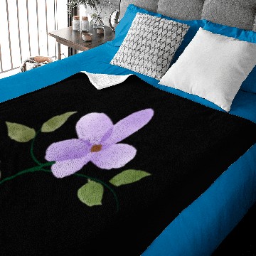 Discover Violet Flower Baby Blankets