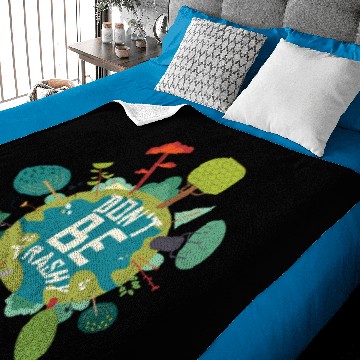 Discover Save The Earth Don't Be Trashy Baby Blankets