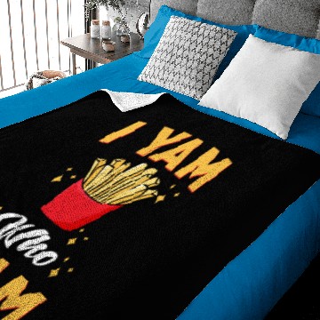 Discover Fries I Yam What I Yam Baby Blankets