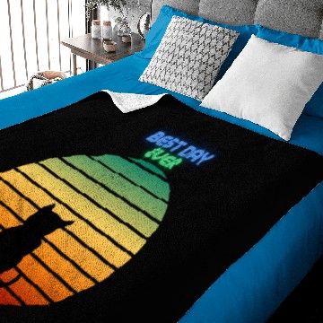 Discover Best day ever - cat sunset Baby Blankets