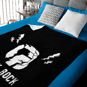 Discover Funny Punk Rock Music Meme Baby Blankets