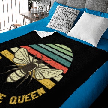 Discover God Save The Queen Bee Vintage Baby Blankets