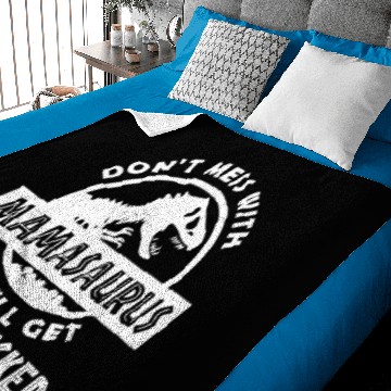 Discover Don t Mess With Mamasaurus Baby Blankets