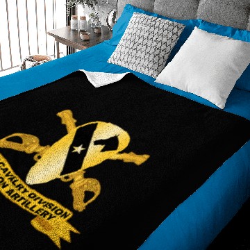 Discover Army 1st Cavalry Division Division Artillery w Cav Baby Blankets