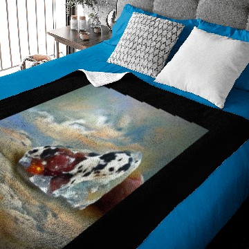 Discover Dalmatian jasper crystal gemstone Baby Blankets