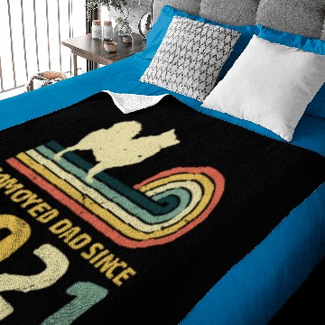 Discover Samoyed dad since 2021 Baby Blankets