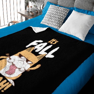 Discover it's fall oh yeah cat Baby Blankets