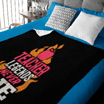 Discover Teacher Legends Never Die Baby Blankets