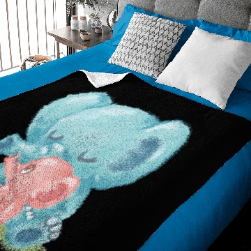 Discover Family of Elephant Slim Fit Baby Blankets