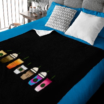 Discover Mini starbucks drinks Baby Blankets