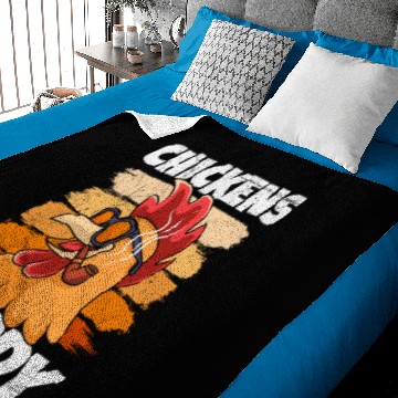 Discover Chickens daddy landiwrt Baby Blankets