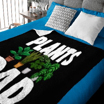 Discover Plants Dad Baby Blankets