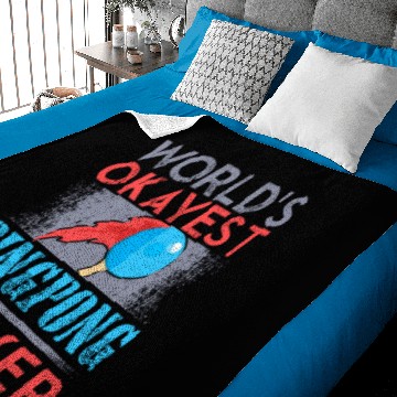 Discover Ping Pong Player Table Tennis Gift Baby Blankets