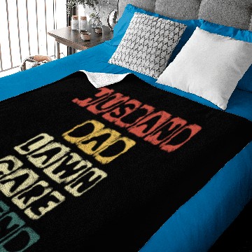 Discover Husband Dad Lawn Care Legend Lawnmowing Expert Baby Blankets