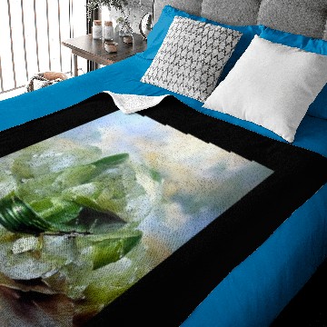 Discover Green quartz crystal gemstone Baby Blankets