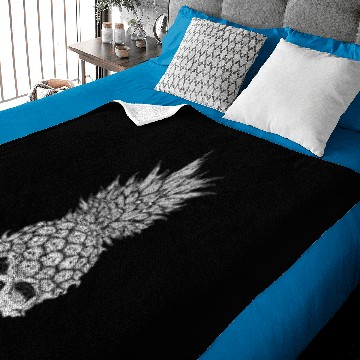 Discover pineapple skull Baby Blankets