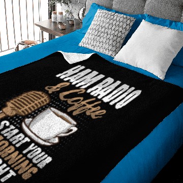 Discover Amateur Radio Coffee Ham Radio Operator Baby Blankets