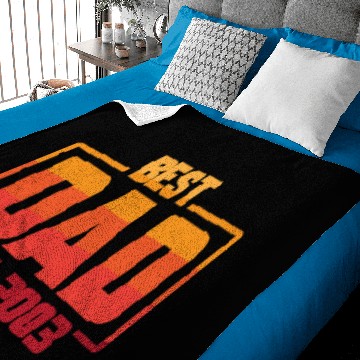 Discover Best Dad Est. 2003 Funny Best Dad Ever Fathers Day Baby Blankets