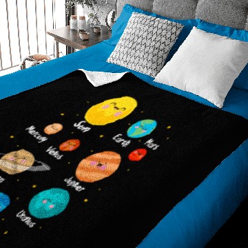 Discover Solar System Planets Astronomy Baby Blankets