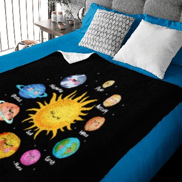 Discover Solar System Sun Planets Astronomy Baby Blankets