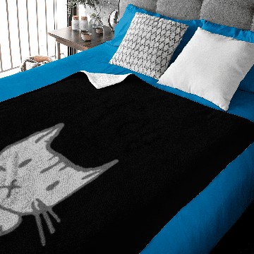 Discover grey cat front Baby Blankets