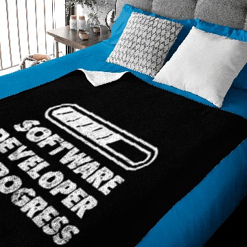 Discover Software Developer In Progress Lover Computer Geek Baby Blankets