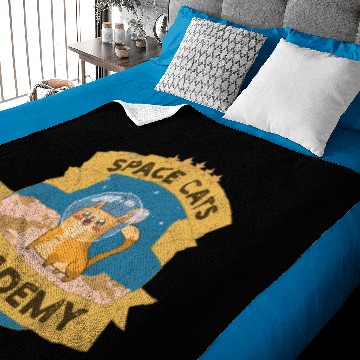 Discover Space Cats Academy Baby Blankets