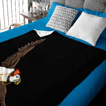 Discover Funny Puffin cartoon Raglan Baseball Baby Blankets