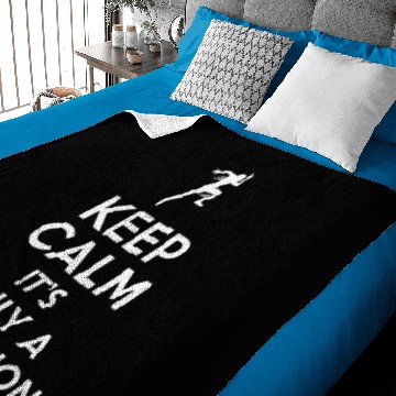 Discover Marathon Saying Keep Calm Baby Blankets