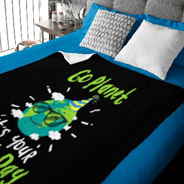 Discover Go Planet It's Your Earth Day Climate Change Baby Blankets